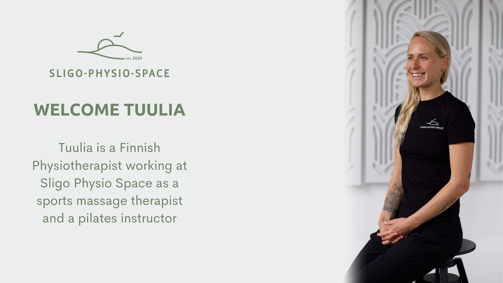 New Pilates teacher and physio at Sligo Physio Space, Tuulia